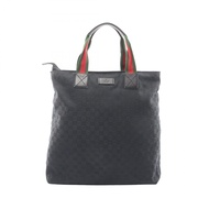 [มือสอง] กระเป๋าถือ Gucci GUCCI GG Canvas Sherry Line 131233 หนังสีดำ GG Canvas Sherry Tote สำหรับผู