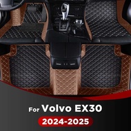 RHD For Volvo EX30 2024 2025 Car Floor Mats Custom Auto Foot Pads Automobile Carpet Cover Interior A