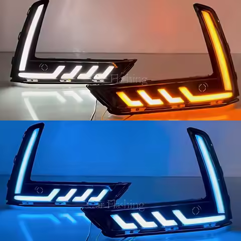 Car Accessories For Honda CRV CR-V 2023 2024 LED DRL Daytime Running Light Daylights Dynamic Turn Si