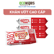 KHO PHÚ NHUẬN_Khăn ướt trẻ em Happy Kids/Happy Tết gói 80 tờ không mùi siêu tiết kiệm