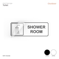 Shower area stickers - shower room stickers - door stickers - shower area - sign stickers
