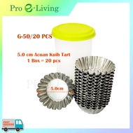 Egg Tart Mould/ Aluminium Kuih Tart/ Fruit Tart/ Cheese Tart Mould/ Mini Tart Mold - 3.5cm / 4.5cm /