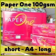☽ ➞ ∪ ◜ Paper One 100 gsm Sub 28 Copy Bond Paper 100gsm A4 Short Long