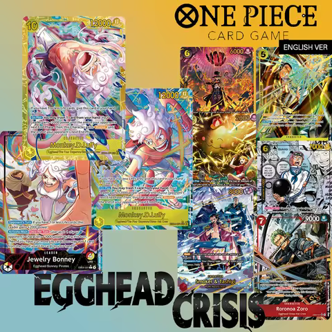 Diy Proxy 2026 One Piece English Extra Booster Egghead Crisis Cards Eb04-061 Luffy Op11-106 Zeus Prb