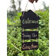 [with chalk] Wooden black chalkboard for writing menus and notes includes 1 board/ 2 boards/3 boards