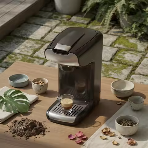 Capsule Espresso Machine Easy to Use Pod Espresso Machine Kitchen Appliance Rich Crema 750 W for Hom