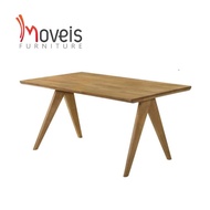 KELLY 180X90 Dining Table 6 to 8 seater/Meja Makan /Muji Dining Table Full solid wood/Rectangle Dini