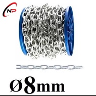 Galvanized Iron Chain 8mm(li).Use for homes, buildings and factories.Kimkhinhatphat