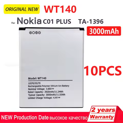 WT140 3000mAh Rechargeable Battery For Nokia C01 PLUS TA-1396 Mobile Phone Batteri Battery Replaceme