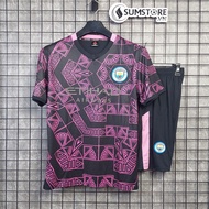 Áo Đá Bóng Man City Đen Họa Tiết - Áo Thể Thao Nam Nữ