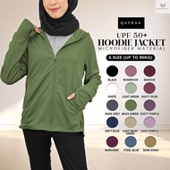 QAYRAA UPF50+ Cap Jacket Jogging Jacket Sport Anti-UV Hoodie /Size S-3XL/Black/Blue/Maroon/Grey/Dust