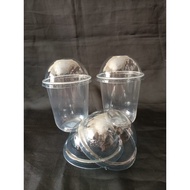 14 oz Oval Cup 14 oz plastic Cup without lid and with lid PER SLOP new