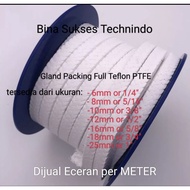 12mm gland packing full teflon PTFE 1/2" Per meter 12mmx12mm