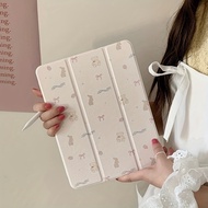 2days. Lab | Korean Rabbit Bowknot iPad Protective Case Cute Shock-Resistant Leather Flat 2017-2022 