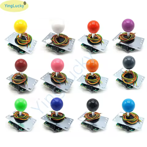 1pc Original Sanwa Joystick JLF TP 8YT Fighting stick With Topball 5pin Wire Jamma Arcade Vending Ga