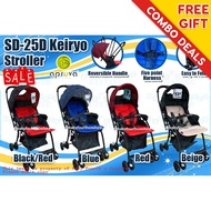 【Ready Stock】✈COD Apruva Stroller for Baby Sd-25D Keiryo Lightweight and with Reversible Handle
