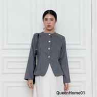 Ailee Long Sleeve Top Women's Long Sleeve Top - Korean Look Women's Casual Blazer Blouse