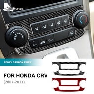 AIRSPEED Carbon Fiber For Honda CRV 2007-2011 Car Center Console Climate Control Panel Interior Acce