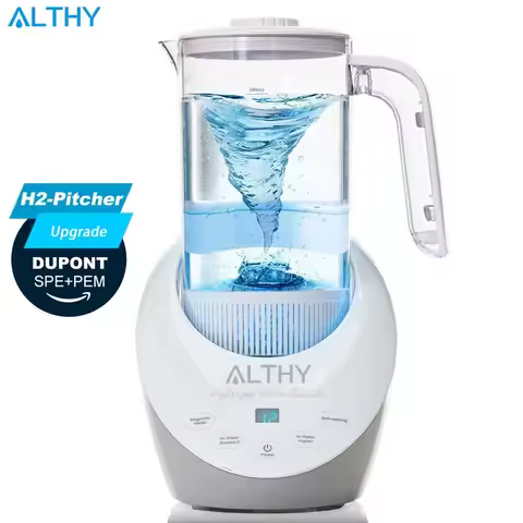 ALTHY Hydrogen Water Pitcher Generator Machine Bottle Jug Kettle SPE PEM Technology. Balanced Water 