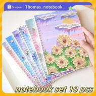 notebook set 10 pcs A5 Oil Painting Coil composition notebook writing notebook school supplies A5 no