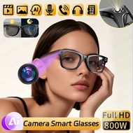 AI Camera Smart Glasses With 800W Camera Take Photo Video AI Translation Object Recognition Bluetoot
