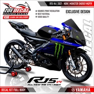 Latest Full Body Decal Sticker YAMAHA R15 V4 / R15 M V4 / R125 Livery Moonster Ennergyy Motogp 2019