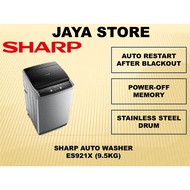 Sharp Fully Auto Washing Machine ES921X (9.5KG)