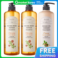 Daeng Gi Meo Ri | แชมพูซ่อมแซมสมุนไพรซาชาอินชิ 1000 มล. x 2 + ทรีตเมนต์อาร์แกน 1000 มล.