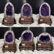 5/5 On The Shelves High-End Uruguay Small Stand Various Types Of Geodes Order Area Rare Amethyst Cave Recruiting Noble People Lucky Fortune Geode