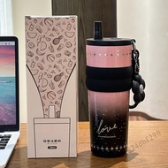 ถ้วยฉนวนเคลือบเซรามิกขนาด 710 มล. - ถ้วยฟางสแตนเลส 316 แบบพกพา