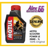 MOTUL 4T SCOOTER POWER LE 5W40 ENGINE OIL MOTORCYCLE 1L 100% ORIGINAL
