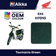 AIKKA HONDA EX5 H7010 / TAZMANIA GREEN / MOTORBIKE PAINT/ TOUCH UP PAINT/ DIY AEROSOL CAT SPRAY TIN