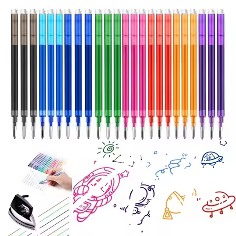 6 PCS Erasable Pen Heat Erasable Refill Gel Pen Pilot-Frixion-Erasable-Pen Frixion-Refill Frixion-Pe