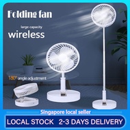 Mini Fan USB Rechargeable Folding Floor Telescopic Student Desktop Table Fan for Office Bedroom Cooler