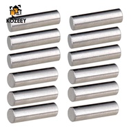 [KOZEEY] 12 Pieces Alnico 5 Pickup Polepiece Slug Rods 18mm for Electric Guitar