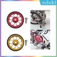 [Roluk] for Folding Bike 61mm Rolling Wheel for Transport Walking Pushing