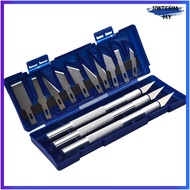 [SWTDRM]13PCS Precision Cutter Set Exacto Hand Carving Tool Arts & Craft Hobby Kit