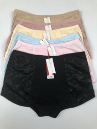 6Pcs Hands Flower® Cotton Panty For Women Modal High Quality Boyleg Girl Panties 26-28 Waist 2038#