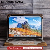 Danh Bạ Túi Đựng Máy Tính Xách Tay Gia Đình Vỏ Bọc Bao Đựng Notebook Bảo Vệ Da Thật Cho Apple Macboo