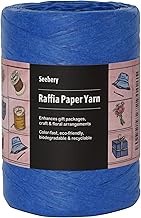Raffia Ribbon Yarn for Crafts - Raffia Grass Twine for Gift Wrapping, DIY Decoration, Blinds & More 
