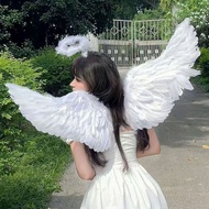 · New| Feather Angel Wings Shooting Props Children Adult Angel cos Costume Costume Show