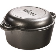 Lodge Cast Iron 4.7L Double Dutch Oven