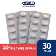 Rexidol Unilab Forte 30 Tablets Paracetamol + Caffeine