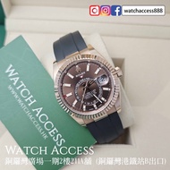 <無打磨><玫瑰金><2021年保用證> 326235 玫瑰金 啡面 膠帶 Rolex Sky-Dweller (326935 326934 326938 326933 326935 326939 3