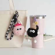 GANTUNGAN Cute Luxury Doll Bag Decoration Keychain Coal Balls Phone Strap pendant bag small briquett