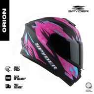 【EAGLE SPEED】SPYDER FULL FACE HELMET NEO SHIFT 3 ORION MATT BLACK PINK DUAL VISOR ORIGINAL MOTOR