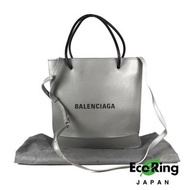 ☆ Balenciaga 巴黎世家 Gray and Black Calfskin Shopping Two Way Bag 灰色和黑色小牛皮兩用袋 100%真品