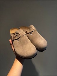 Birkenstock Boston Arizona Suede Leather Oiled Felt Clogs Crocs UGG Sandals TAUPE BLACK GREY MOCHA S