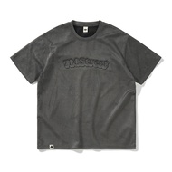 714street | เสื้อยืดผู้ชาย American Vintage โลโก้ปั๊ม สไตล์หนังนูบุค ทรงหลวม