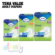 [PROMO PACK - Extra 8pcs] TENA Value Adult Tape & Pants Diapers / M, L & XL